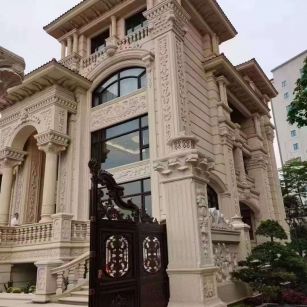 吉林省黄金麻别墅外墙异形定制