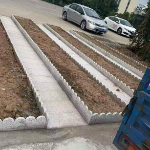 吉林省芝麻白花边石