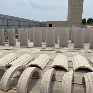 吉林省黄金麻别墅柱皮 异形 线条定制