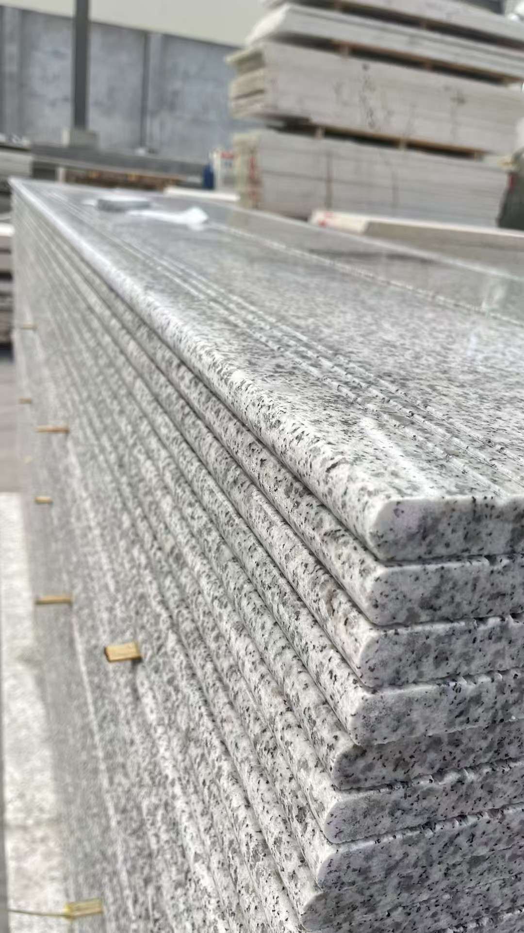 吉林省芝麻白楼梯踏步 花岗岩楼梯板材