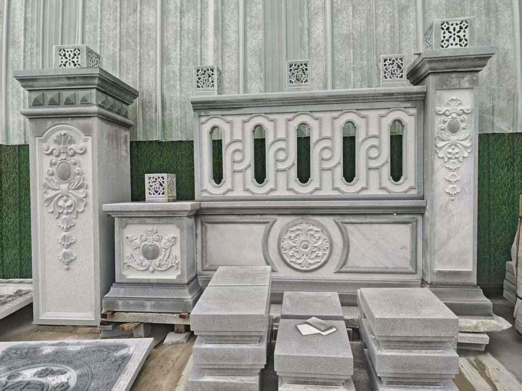 吉林省芝麻灰异形别墅门头